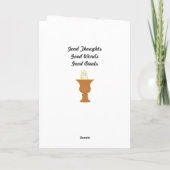 Zoroastrische Grußkarte Karte (Rückseite)