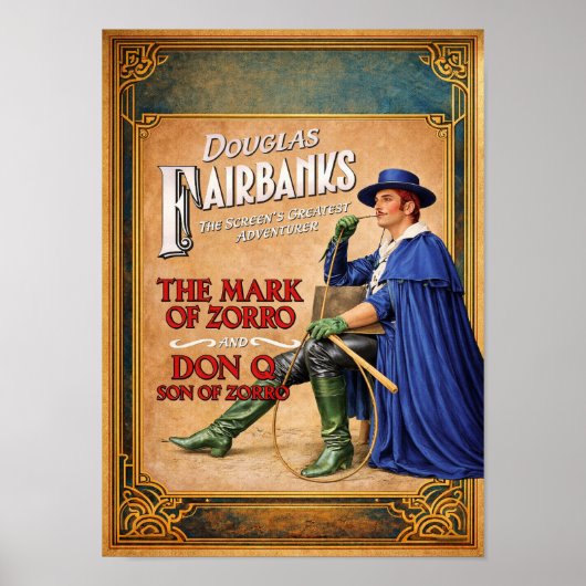 ZORRO MOVIE POSTER (Vorne)