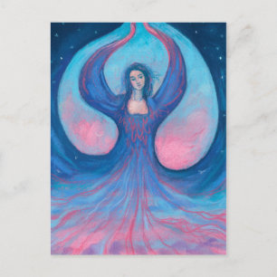 Zorya Dawn Goddess Slavic Folklore Surreal Fantasy Postkarte