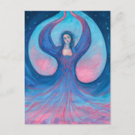 Zorya Dawn Goddess Slavic Folklore Surreal Fantasy Postkarte