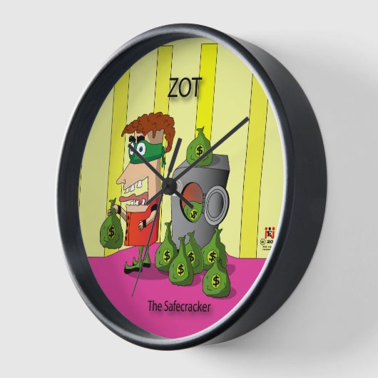 Zot Wall Clock Number 2 - Safecracker Uhr (Winkel)