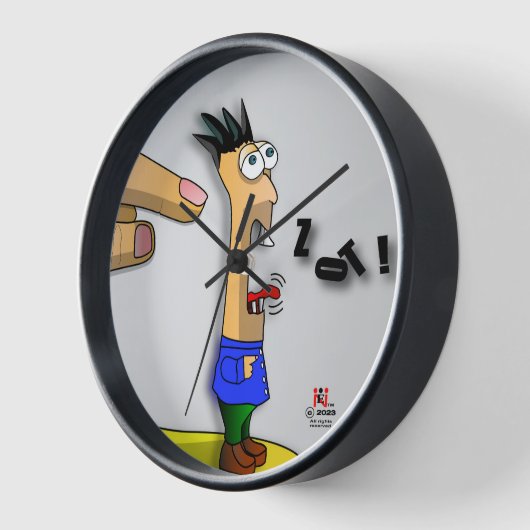 Zot Wall Clock Number 4 - The Messenger Uhr (Winkel)