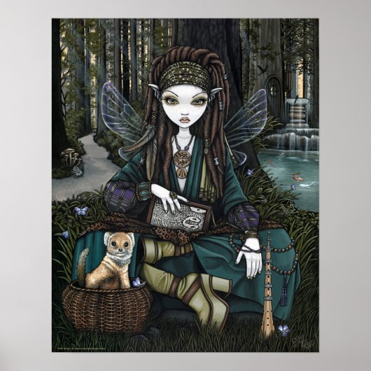 Zoti Woodland Forest Fairy Awen Soothsayer Poster (Vorne)