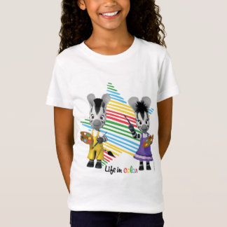 ZOU-Leben Farbim entzückenden Zebras-Malen T-Shirt