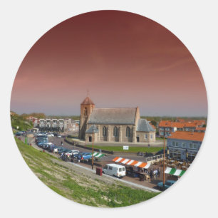Zoutelande, die Niederlande Runder Aufkleber