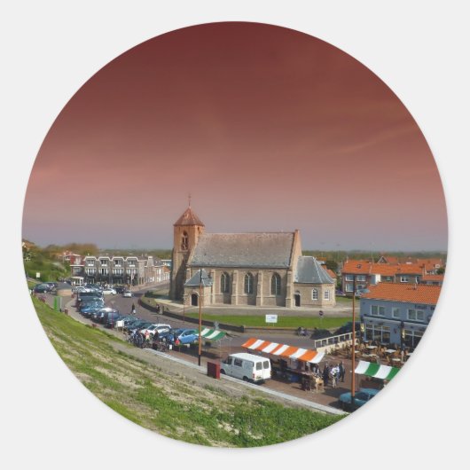 Zoutelande, Niederlande Runder Aufkleber (Vorderseite)