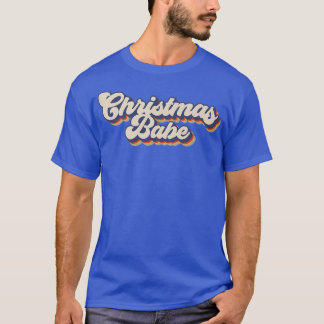 Zow2 Weihnachtsbaby Vintage Frohe Weihnachten Weih T-Shirt