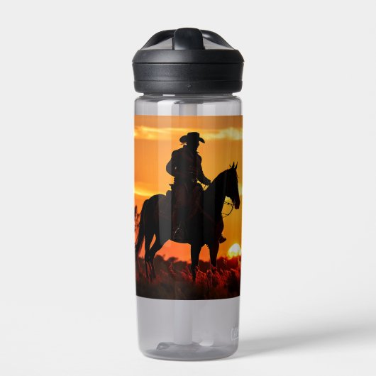 ZOYNK Cowboy Sunset 0023384 Trinkflasche (Vorderseite)