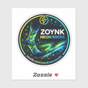 Zoynk Neon Socken Aufkleber