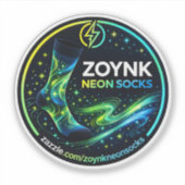 Zoynk Neon Socks Aufkleber (Vorderseite)