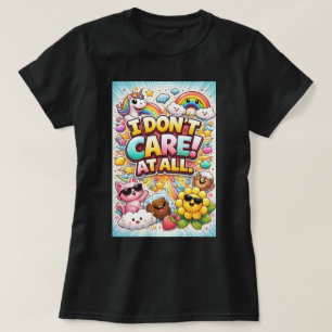 ZOYNK T-Shirt-Grafiken I Don't Care 0045381 T-Shirt