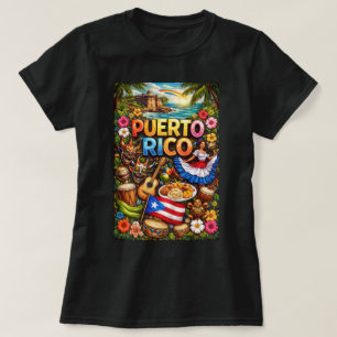 ZOYNK T-Shirt-Grafiken Puerto Rico 0045382 T-Shirt