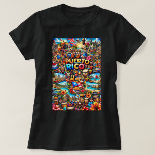 ZOYNK T-Shirt-Grafiken Puerto Rico 0045383 T-Shirt