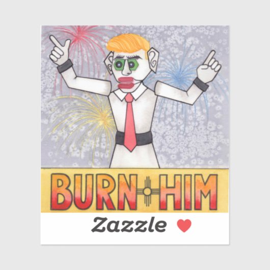 Zozobra Old Man Gloom Santa Fe, NM Tradition Aufkleber (Blatt)