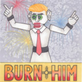 Zozobra Old Man Gloom Santa Fe, NM Traditionsstock Aufkleber (Vorderseite)