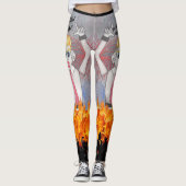 Zozobra Santa Fe, NM Gloom weg! Verbringe ihn! Leggings (Vorderseite)