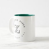 ZP Classic Logo Zwei-Töne-Tasse Zweifarbige Tasse (Vorderseite Links)