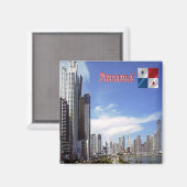zPA006 PANAMA, Skycrapers, Amerika, Kühlschrank Magnet (Vorderseite/Rückseite)