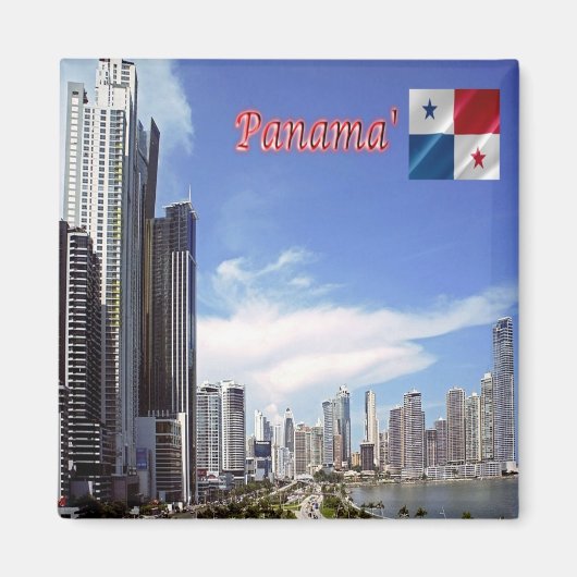 zPA006 PANAMA, Skycrapers, Amerika, Kühlschrank Magnet (Vorne)