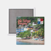 zPA007 PANAMA, Taboga Island, Amerika, Kühlschrank Magnet (Vorderseite/Rückseite)