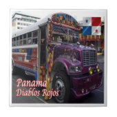zPA009 PANAMA, Red Devil Public Transport, Fliese (Vorderseite)