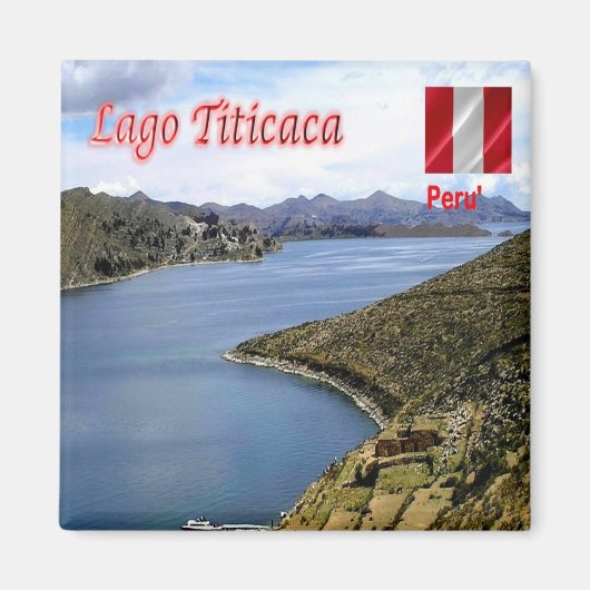 zPE0013 LAKE TITICACA, Peru, Amerika, Kühlschrank Magnet (Vorne)