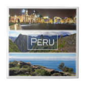 zPE007 PERU, Mosaik, Amerika Fliese (Vorderseite)