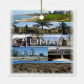 zPE008 Mosaik von LIMA in Peru, Amerika, Keramikornament (Rückseite)