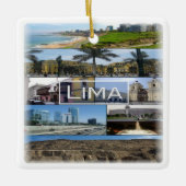 zPE008 Mosaik von LIMA in Peru, Amerika, Keramikornament (Vorderseite)