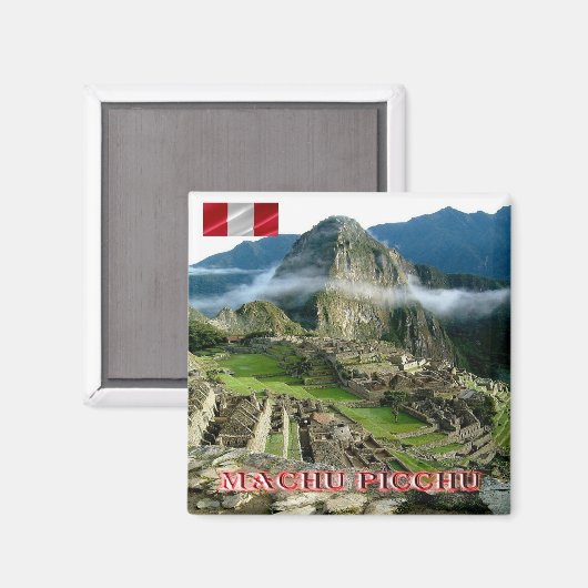 zPE023 MCHU PICCHU, Peru, Amerika, Kühlschrank Magnet (Vorderseite/Rückseite)