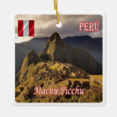 zPE025 MACHU PICCHU, Cozco, Peru, Kühlschrank Keramikornament (Vorderseite)