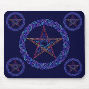 Zpentagram-Kunst heidnischer Wicca Mousepad
