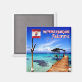 zPF011 FAKARAVA, Französisch-Polynesien, Ozeanien, Magnet (Vorderseite/Rückseite)
