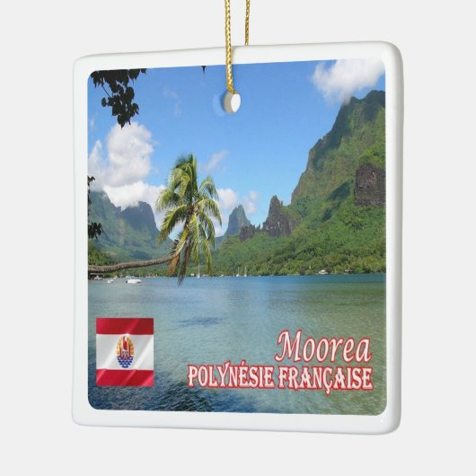 zPF013 COOK BAY, MOOREA, Französisch-Polynesien, Keramikornament (Links)