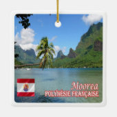 zPF013 COOK BAY, MOOREA, Französisch-Polynesien, Keramikornament (Rückseite)