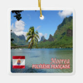 zPF013 COOK BAY, MOOREA, Französisch-Polynesien, Keramikornament (Vorderseite)