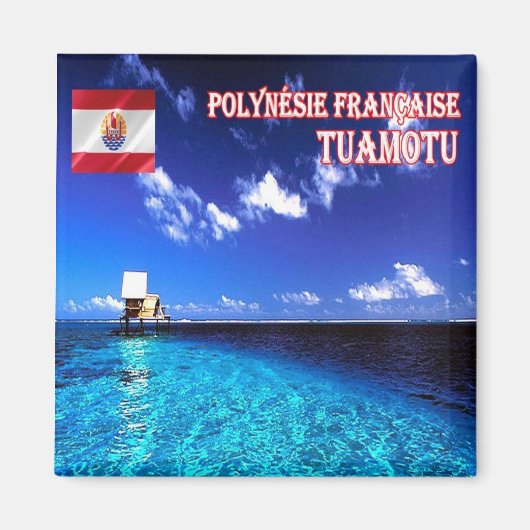 zPF016 TUAMOTU, Französisch-Polynesien, Ozeanien, Magnet (Vorne)
