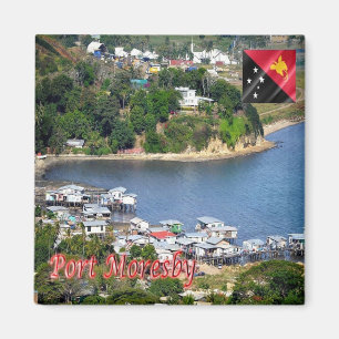 ZPG004 MORESBY, Papua - Neue Guinea, Ozeanien, Küh Magnet
