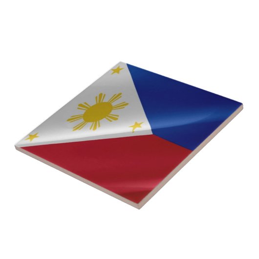 zPH002 waving Philippine FLAG Philippinen, Fliese (Seite)