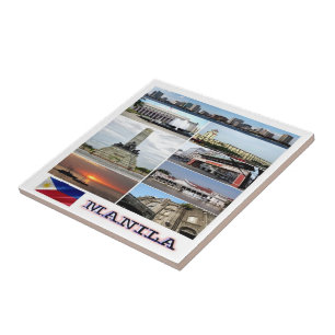 zPH004 MANILA-Mosaik, Philippinen, Asien, Fliese