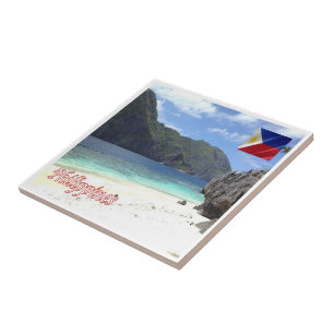 zPH005 Strand von MATINLOC Insel Philippinen Fliese