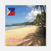 zPH006 Strand von NACPAN, Philippinen, Asien, Kühl Magnet (Vorne)