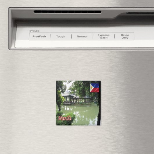 zPH007 Chinese Garden of MANILA Philippines Kühlsc Magnet (In Situ (Geschirrspüler))