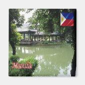 zPH007 Chinese Garden of MANILA Philippines Kühlsc Magnet (Vorne)