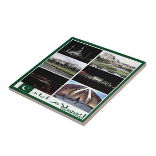 zPK003 Collage of ISLAMABAD, Pakistan Asien, Fliese