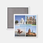zPK004 KARACHI, MAZAR , QUAID, Pakistan, Kühlschra Magnet (Vorderseite/Rückseite)