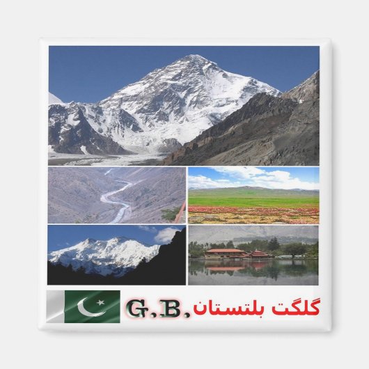 zPK007 GILGIT-BALTISTAN, Pakistan, Magnet (Vorne)