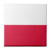 zPL001 POLNISCHE FLAG, POLEN, Europa, Fliese (Vorderseite)