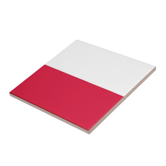 zPL001 POLNISCHE FLAG, POLEN, Europa, Fliese (Seite)