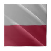 zPL002 POLNISCH waving FLAG POLAND, Europa, Fliese (Vorderseite)